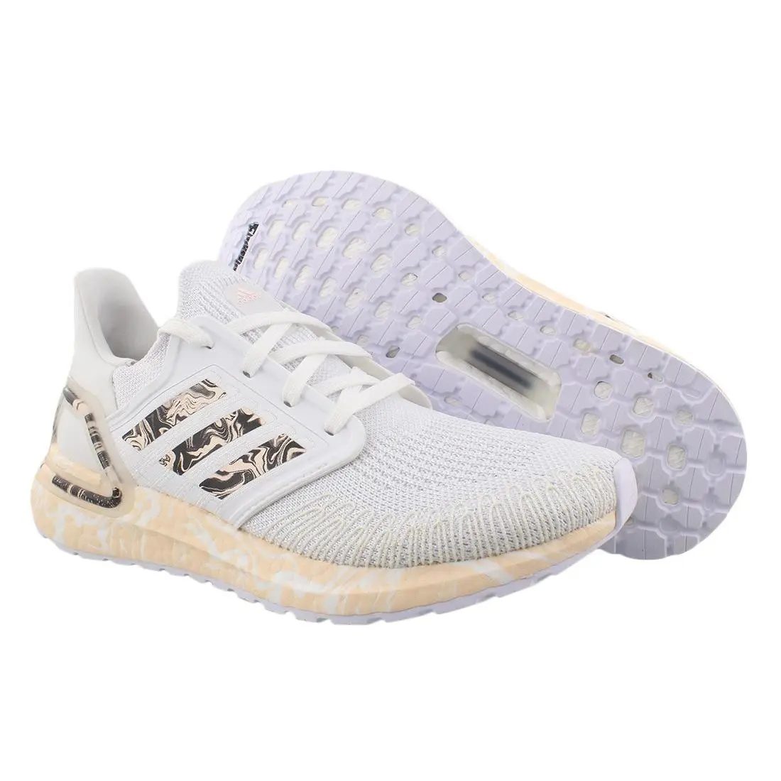 Adidas Ultraboost 20 Womens Shoes Size 10 Color: White/beige/black