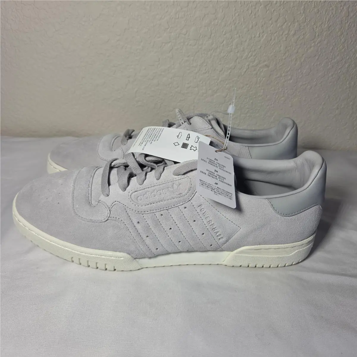 Powerphase Grey Suede Low Top Sneakers FU9544 Mens Size 14 by Adidas