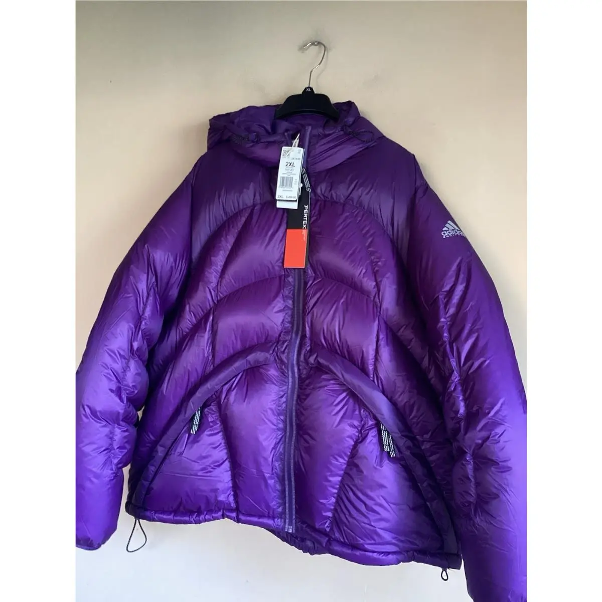Equipment Pertex Down Jacket Purple Men`s Size 2XL JX1448 by Adidas