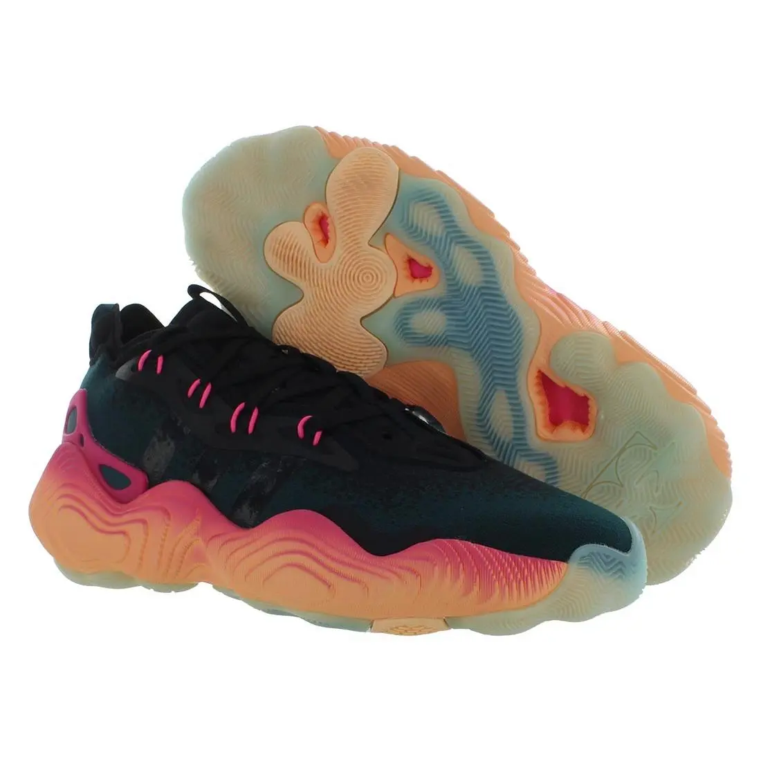 Trae Young 3 Mens Shoes Size 11 Color: Artic Night/pink/acid Orange by Adidas