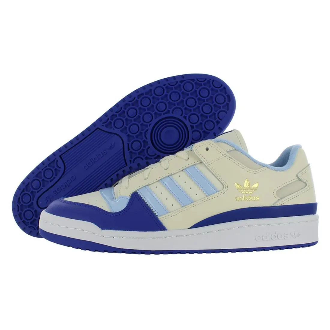Adidas Forum Low CL Mens Shoes Size 10.5 Color: Cream White/clear Sky/semi