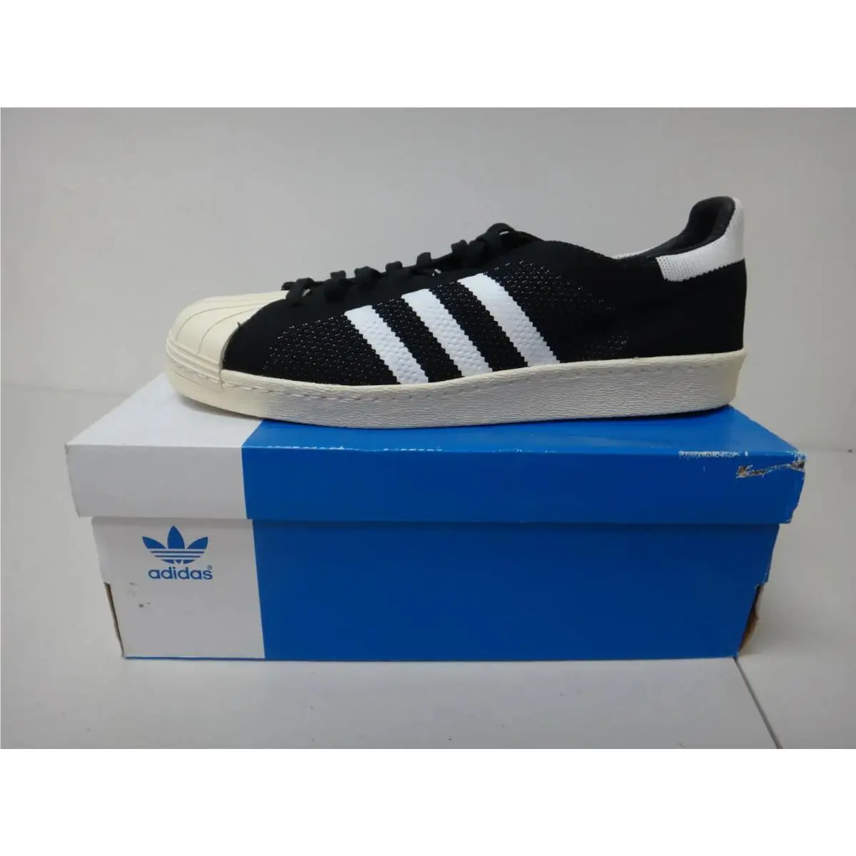 Superstar 80s PK Men US 12.5 Black Core Black White Shell Toe S by Adidas