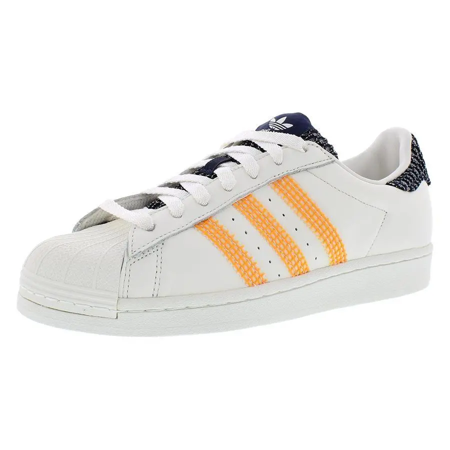 Adidas shoes - White/Off-White/Orange Rush, Main: White (UPC: 195739775579) 3