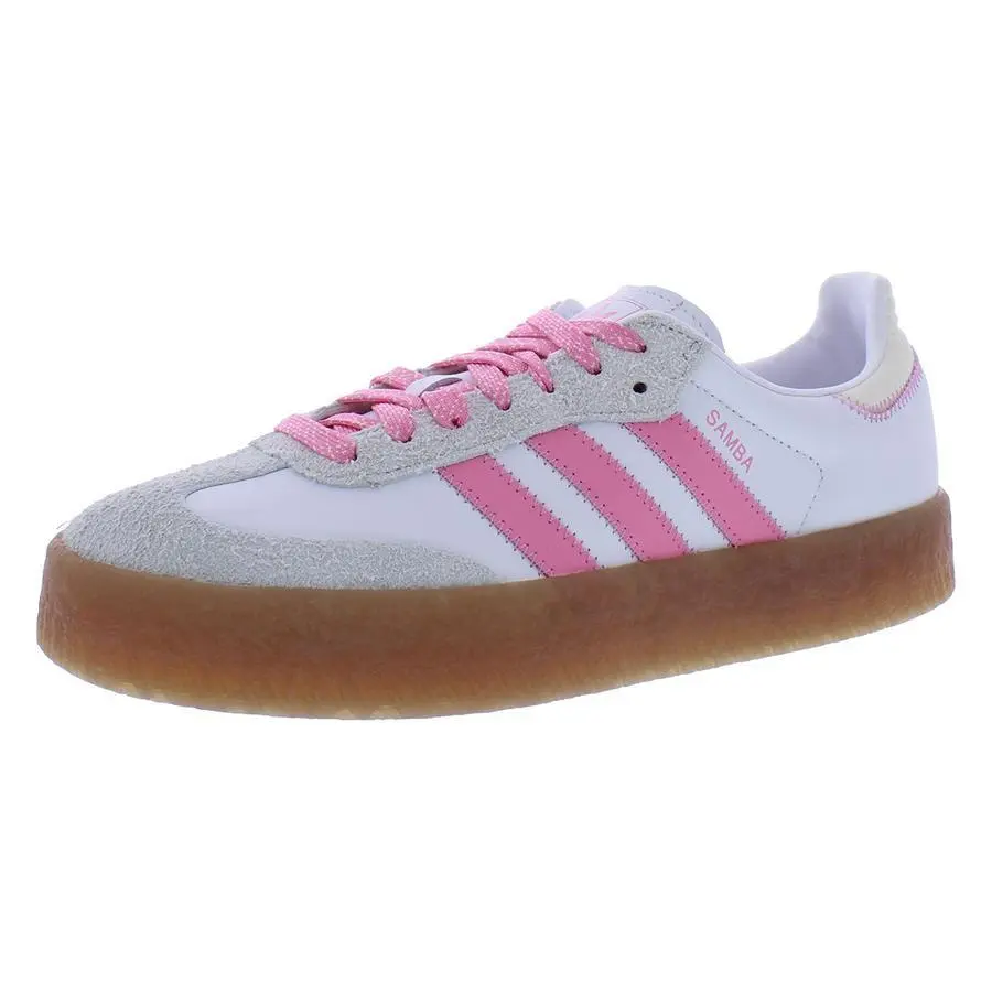 Adidas shoes - White/Pink/Khaki, Main: White (UPC: 196478218631) 2