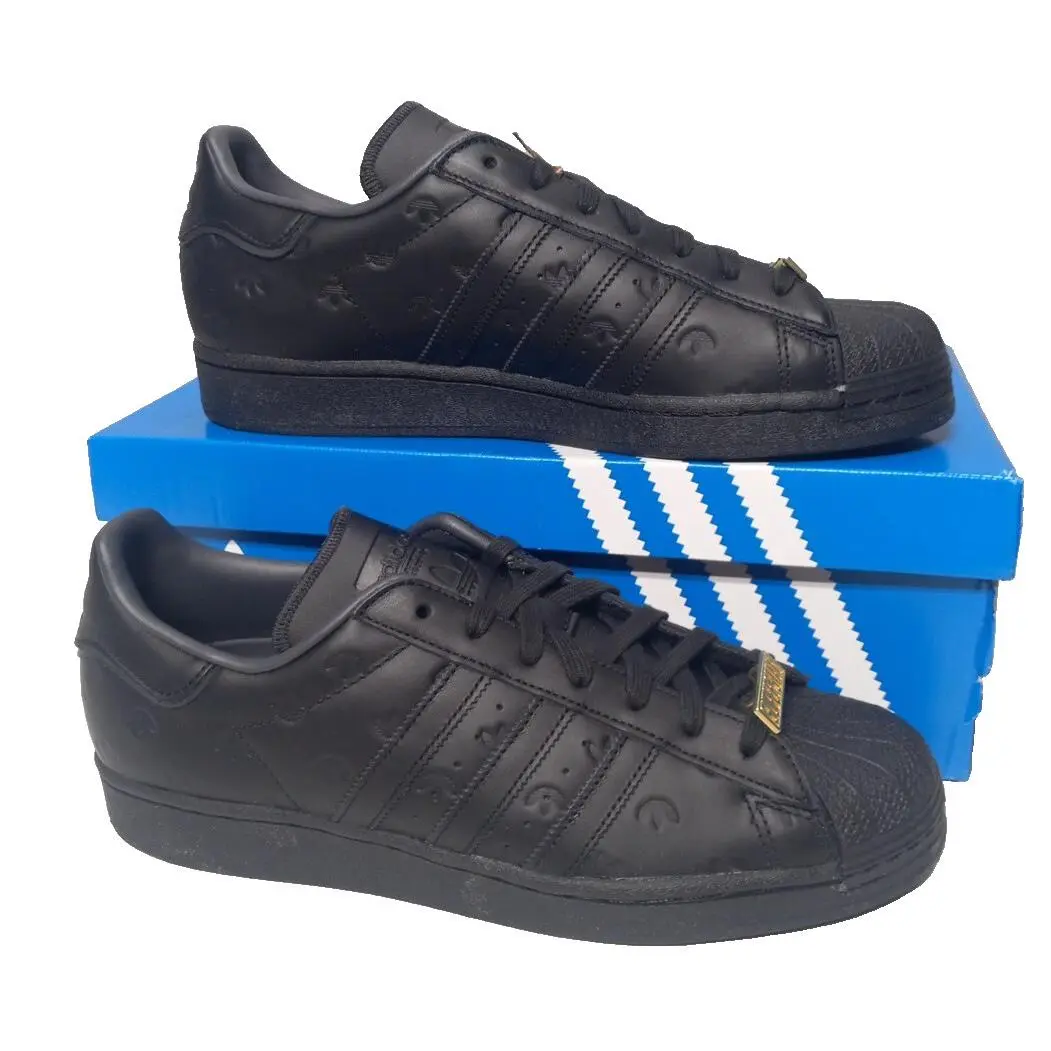 Originals Superstar Mens Sz 10 Shoes Black Carbon Sneakers by Adidas