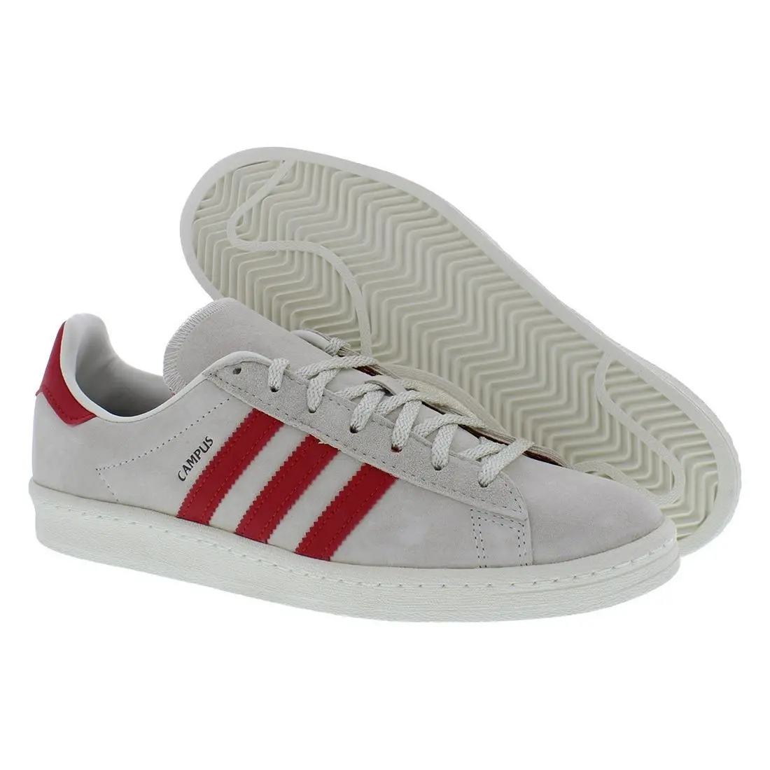 Campus 80s Mens Shoes Size 9 Color: Off White/collegiate Red/carbon by Adidas