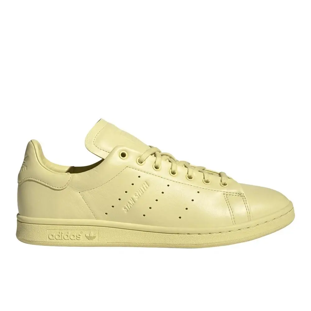 Mens Adidas Stan Smith Lux `powder Yellow` JI3369 Sz 10 - Yellow