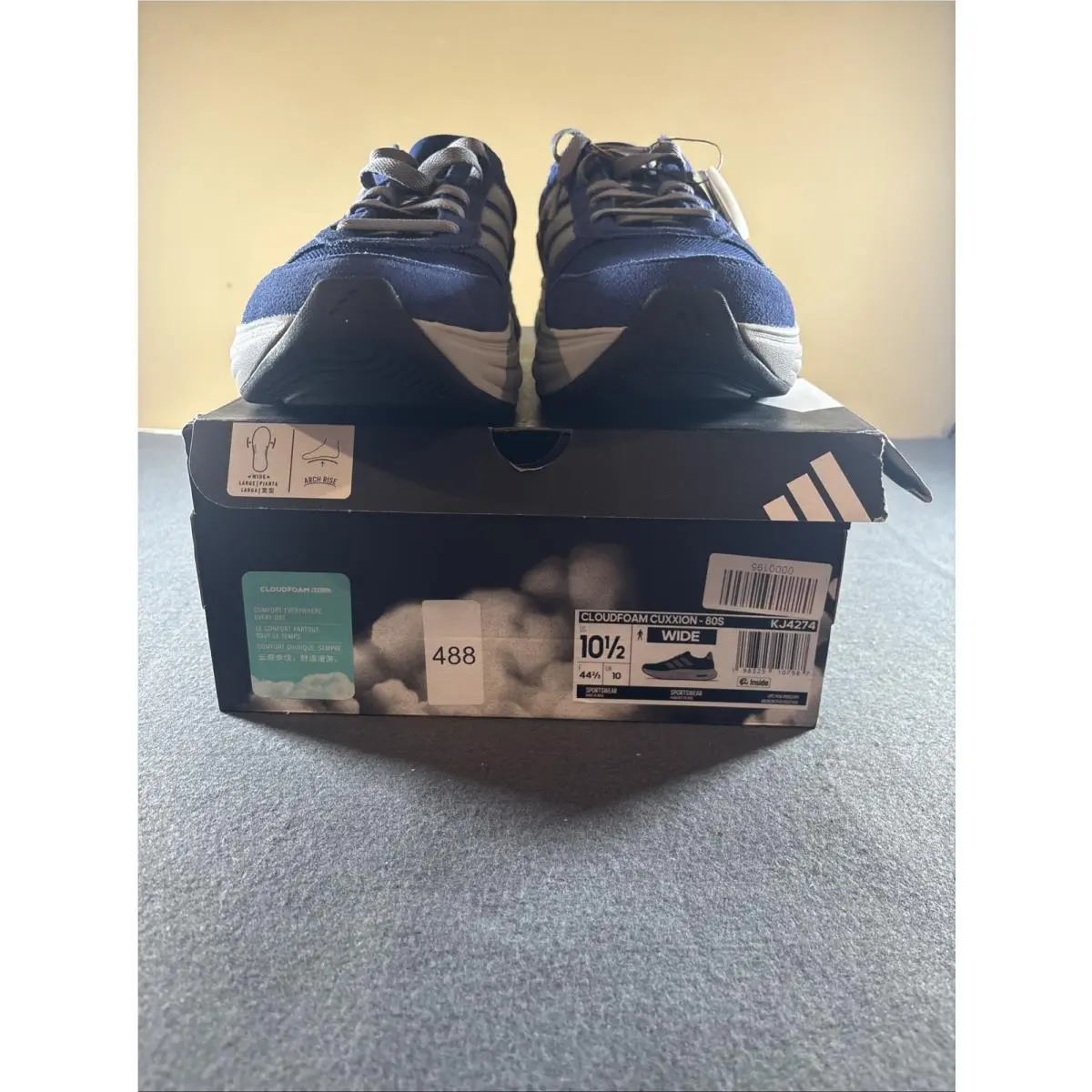 Adidas shoes - adidas Cloudfoam Cuxxion 80S Lace Up - KJ4274 - Blue 3