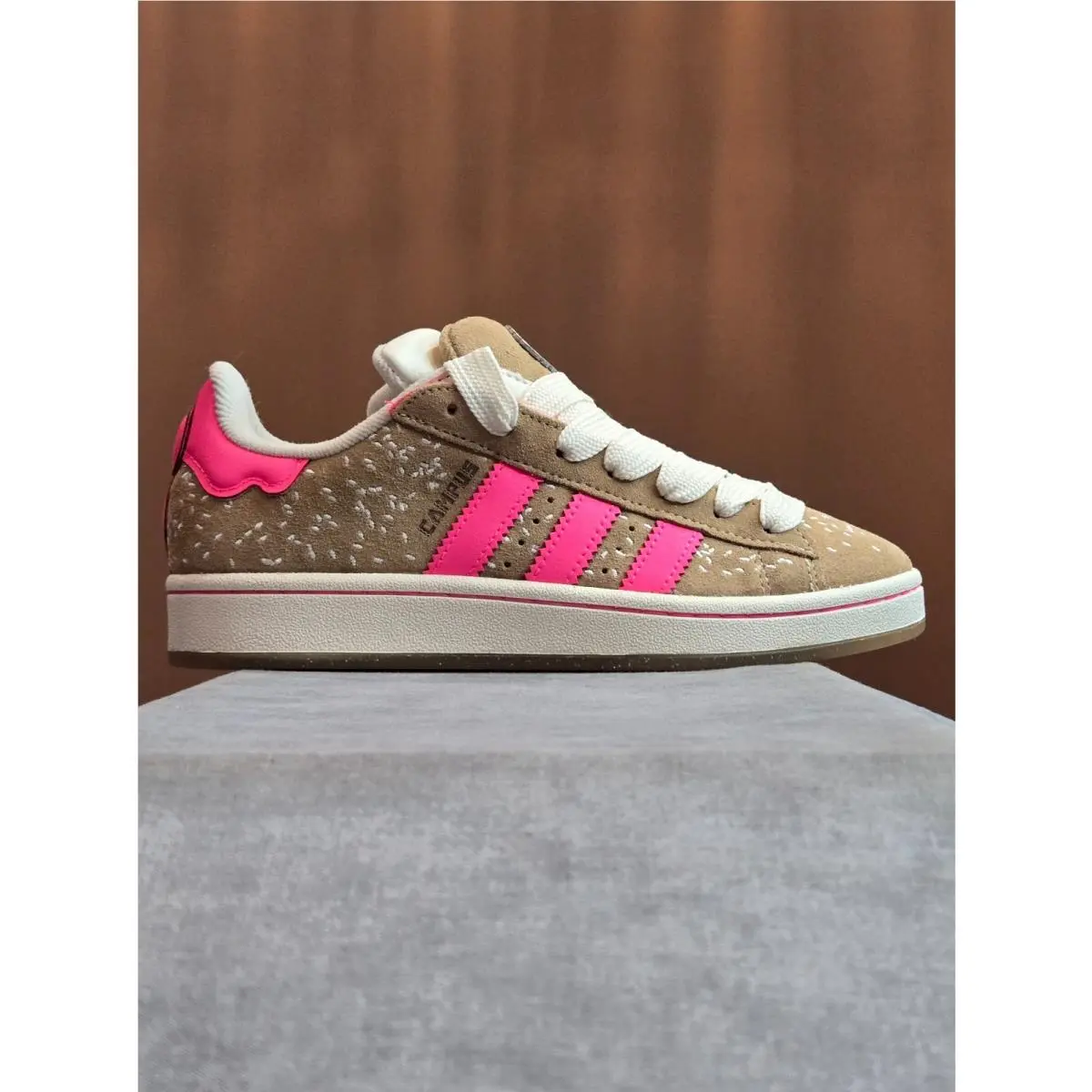 Campus 00s Double Pan de Muerto - Sandstone / Pink JQ2103 Women`s 7 by Adidas