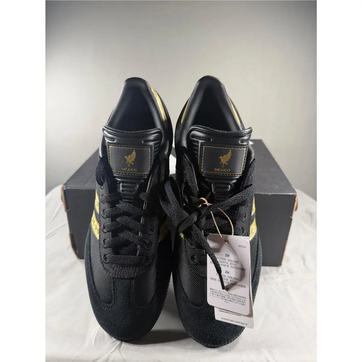 Adidas Samba Fmf Mexico Black and Gold Sneakers Size US 8