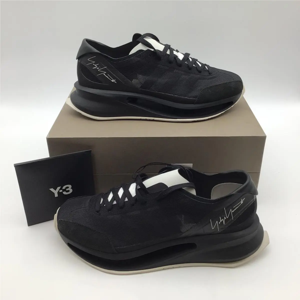 Y-3 Yohji Yamamoto S-gendo Run Black Sneakers JQ2451 Mens Size 10 by Adidas