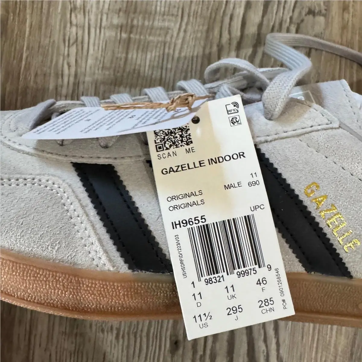 Adidas shoes - Gazelle Indoor IH9655 - Gazelle Indoor - Gray 1