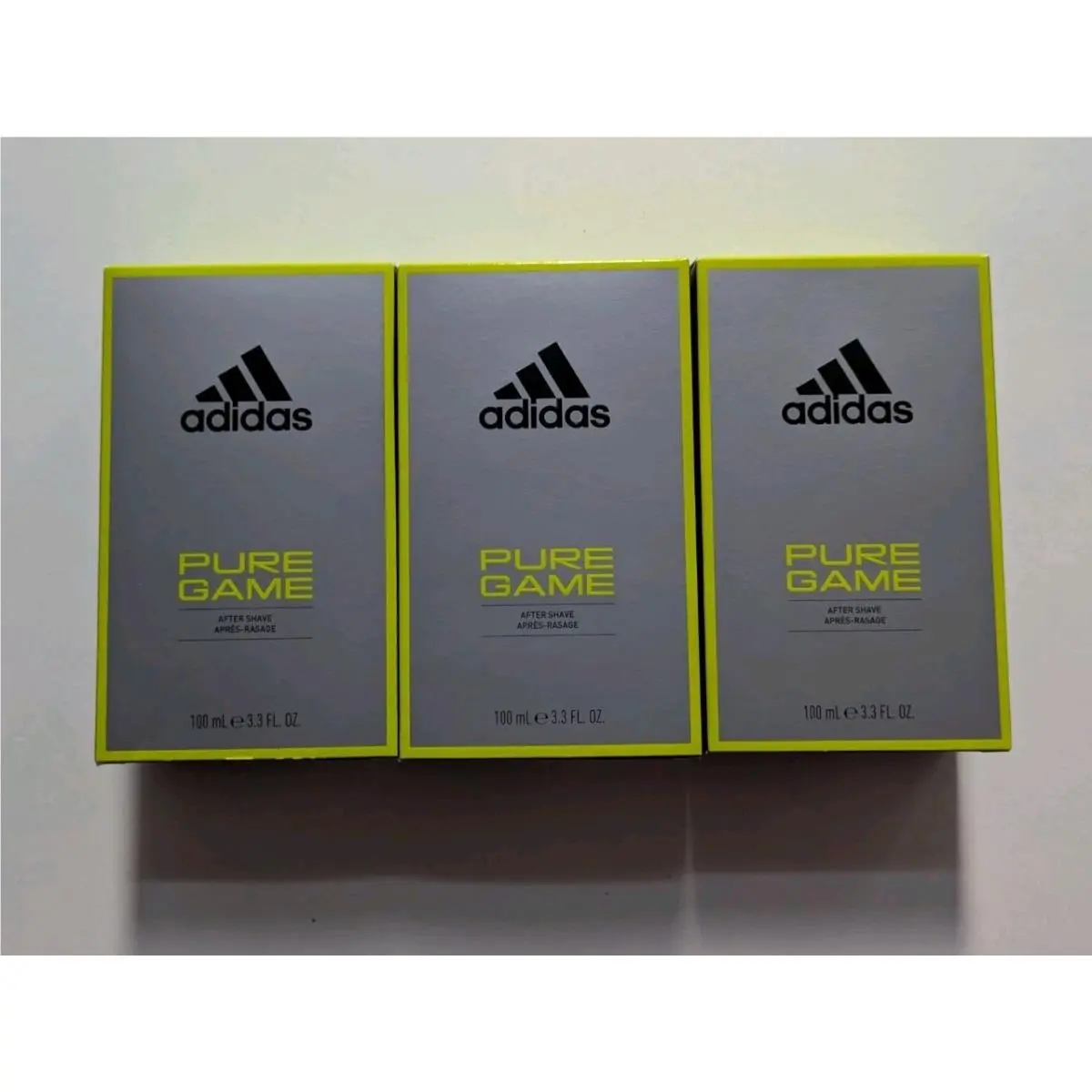 Pure Game  3.3 oz Each After Shave For Men Lot of 3 by Adidas