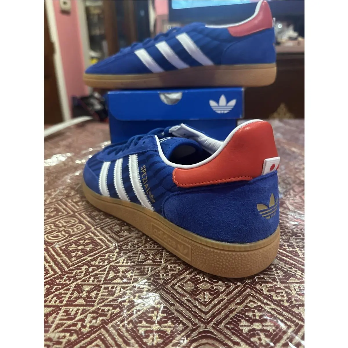 Adidas shoes - Originals Handball Spezial - Originals Handball Spezial - HQ7262 - Blue / Red / White, Manufacturer: Blue / Red / White (UPC: 0198321852122) 11