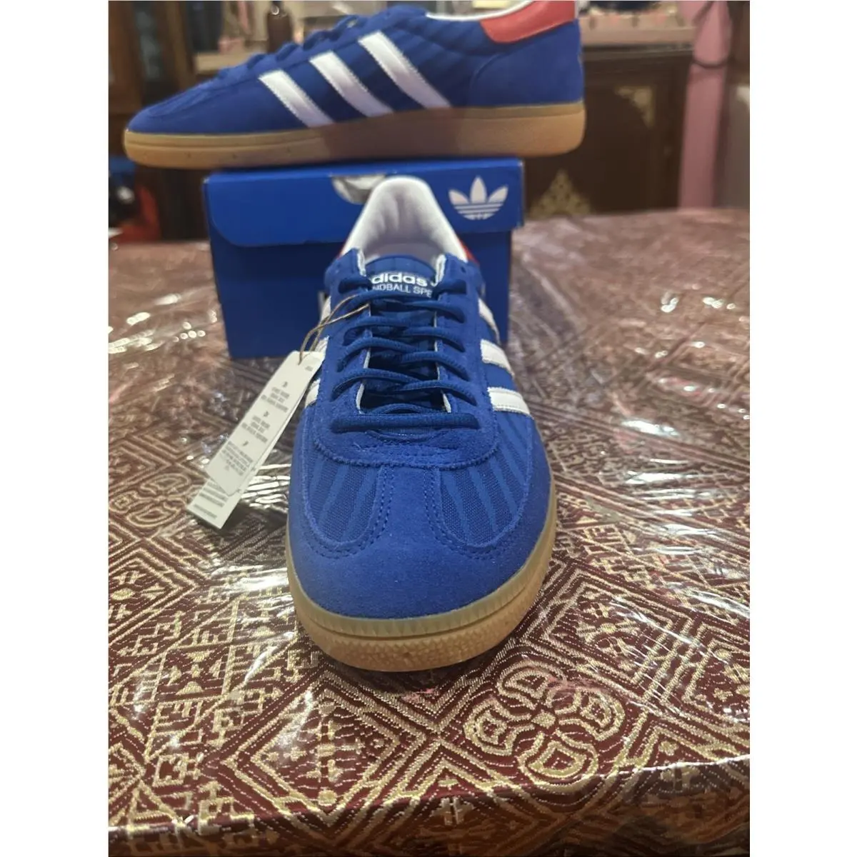 Adidas shoes - Originals Handball Spezial - Originals Handball Spezial - HQ7262 - Blue / Red / White, Manufacturer: Blue / Red / White (UPC: 0198321852122) 5