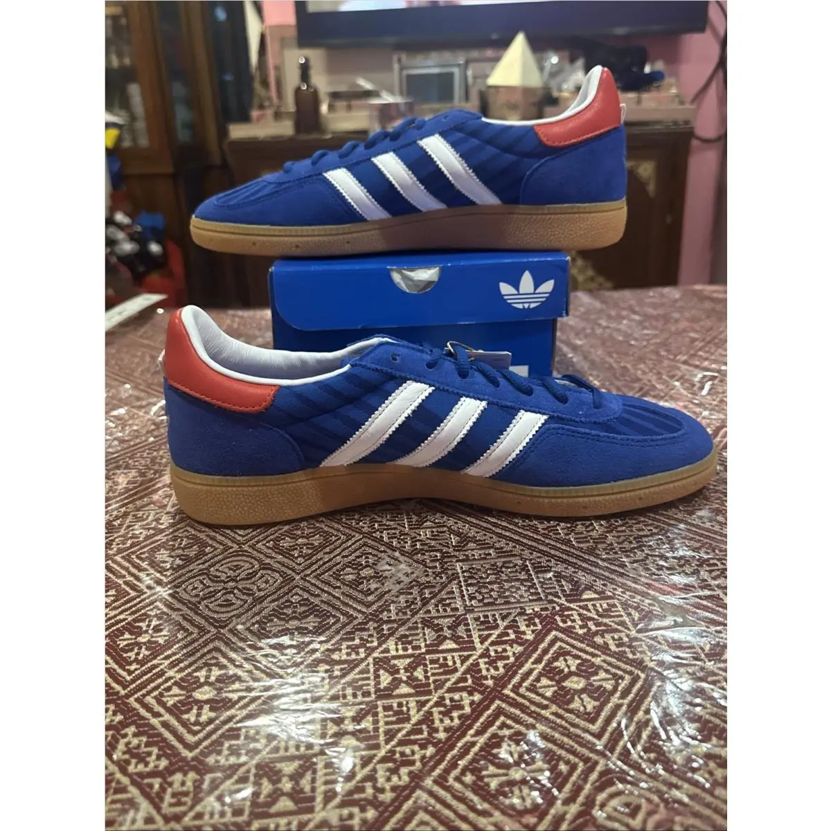 Adidas shoes - Originals Handball Spezial - Originals Handball Spezial - HQ7262 - Blue / Red / White, Manufacturer: Blue / Red / White (UPC: 0198321852122) 6