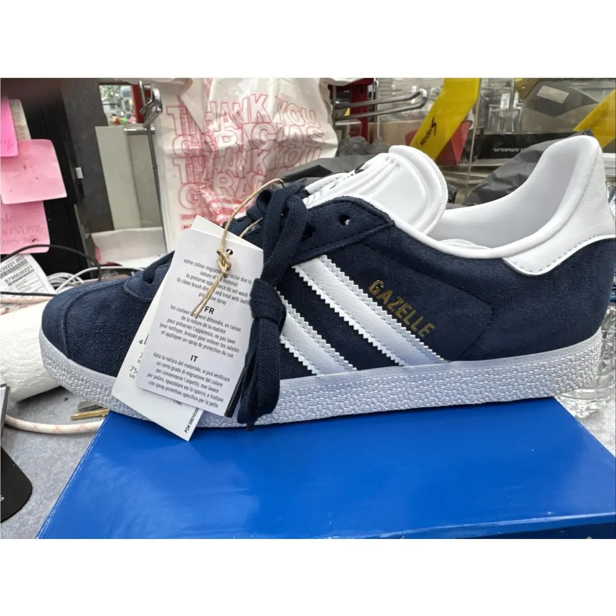Adidas shoes - adidas Gazelle - Gazelle - Blue/white 1