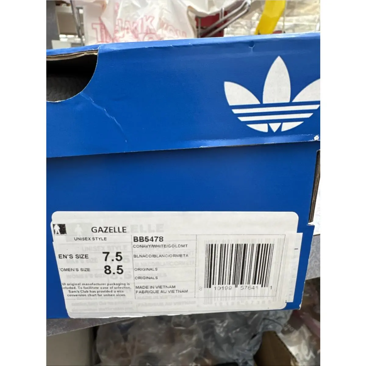 Adidas shoes - adidas Gazelle - Gazelle - Blue/white 4