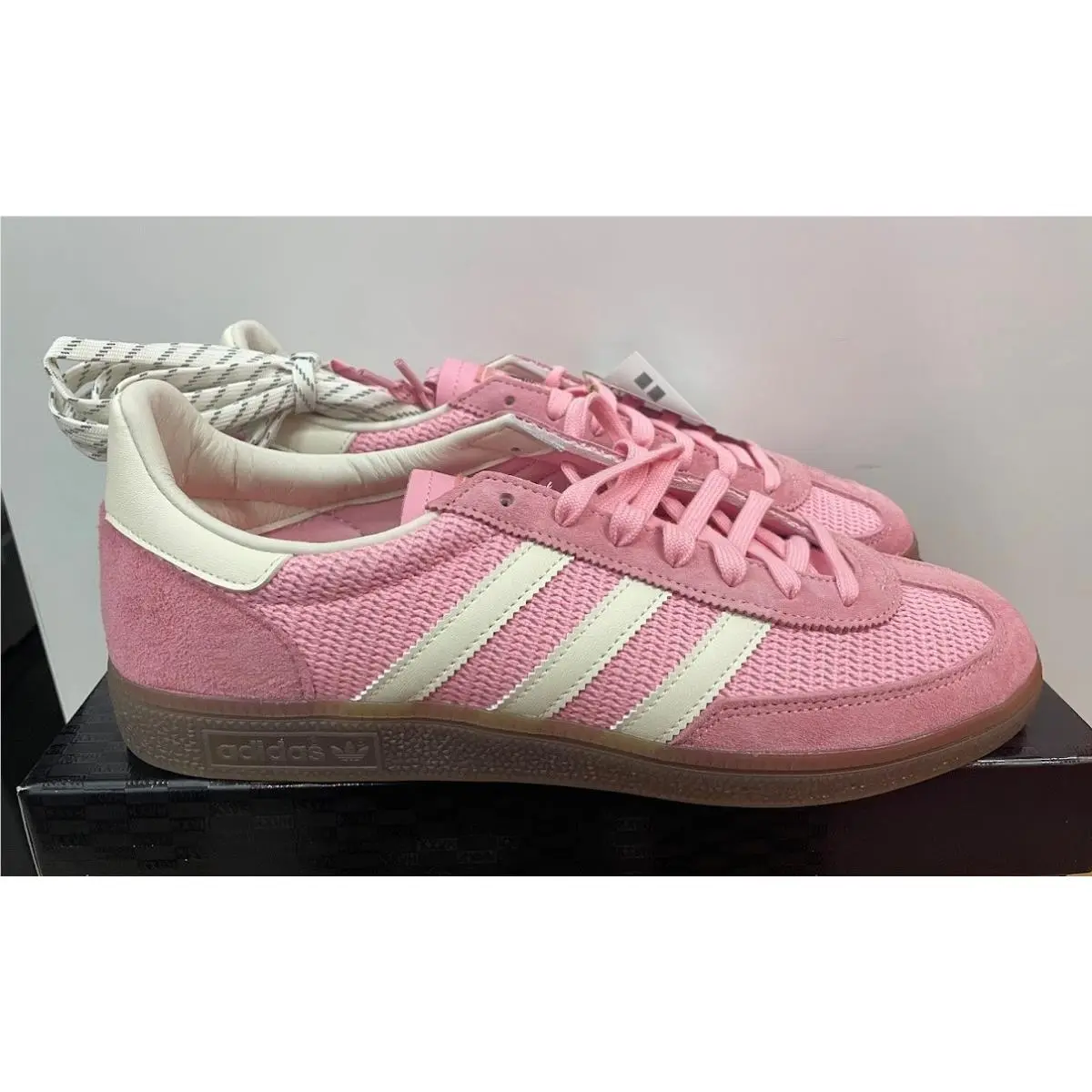 Kith Messi  Football Handball Spezial KH8486 Size 10 Light Pink Gum by Adidas
