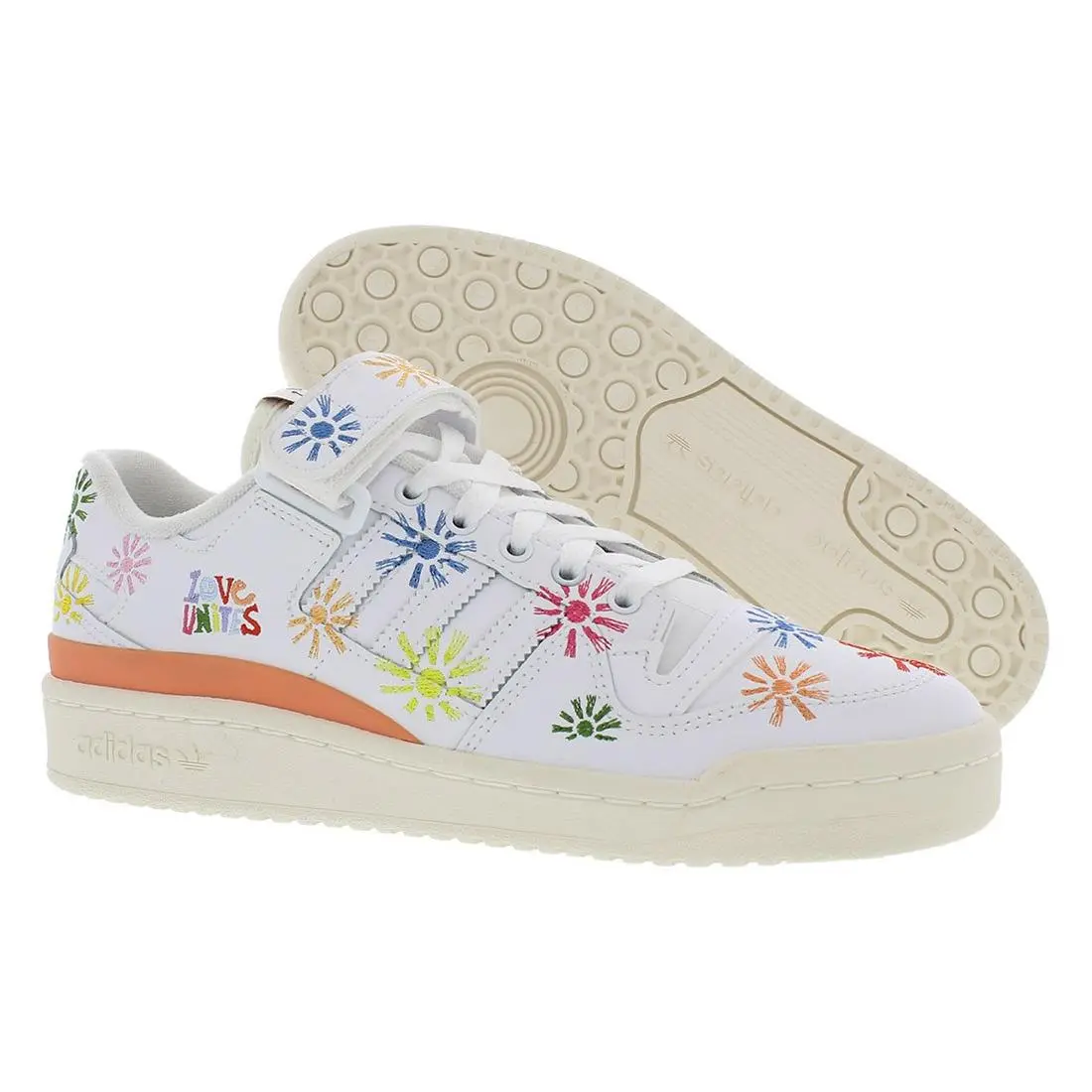 Forum Low Pride Mens Shoes Size 12.5 Color: Cloud White/true Pink/off by Adidas