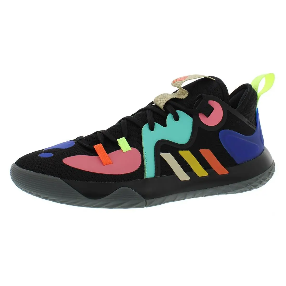 Harden Stepback 2 Mens Shoes Size 14 Color: Core Black/yellow/acid Mint by Adidas