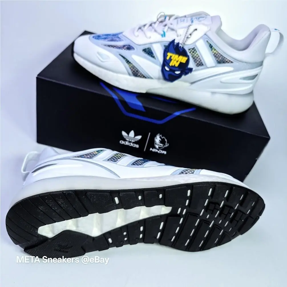 Adidas shoes - adidas ZX - GZ3745 - Cloud White/Signal Cyan/Glow Pink 8