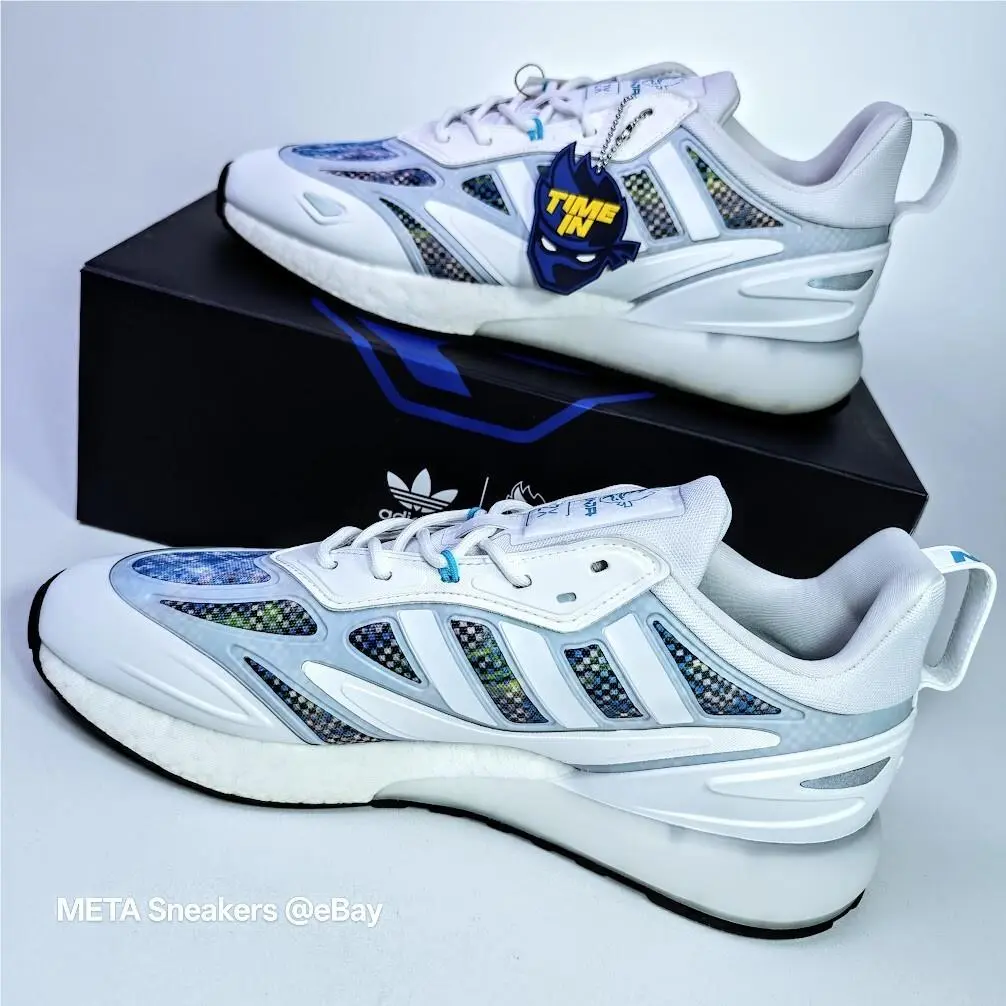 Adidas shoes - adidas ZX - GZ3745 - Cloud White/Signal Cyan/Glow Pink 9