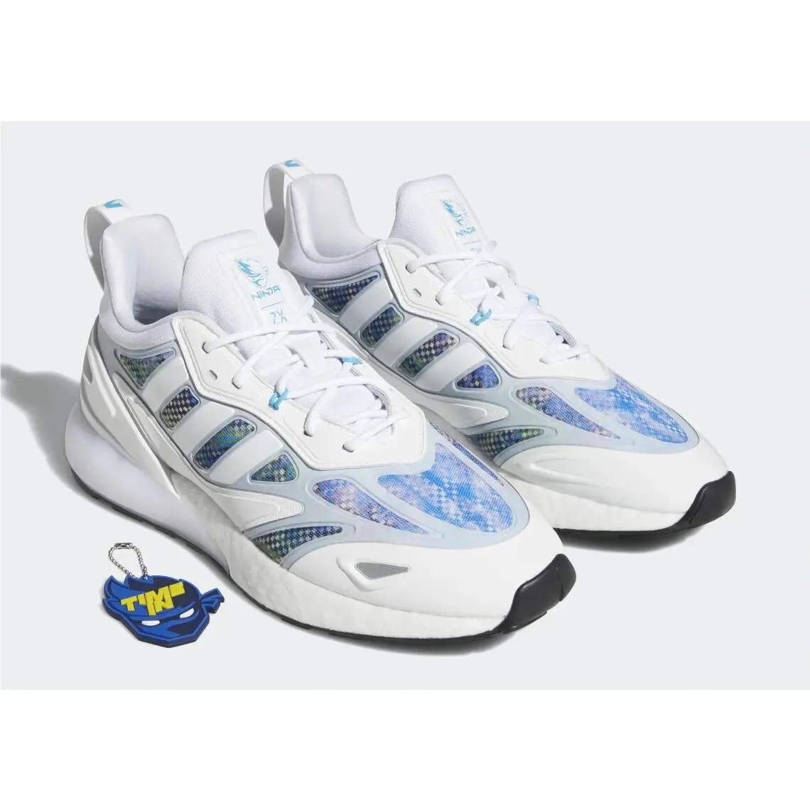 Adidas shoes - adidas ZX - GZ3745 - Cloud White/Signal Cyan/Glow Pink 19