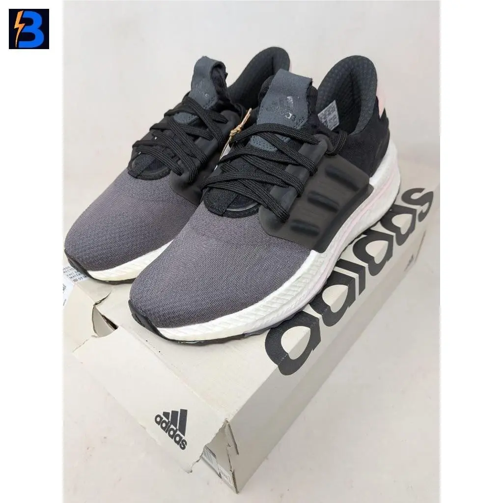 Women`s X_plrboost Running Shoes - Gray/black/clear Pink Size 5.5 by Adidas