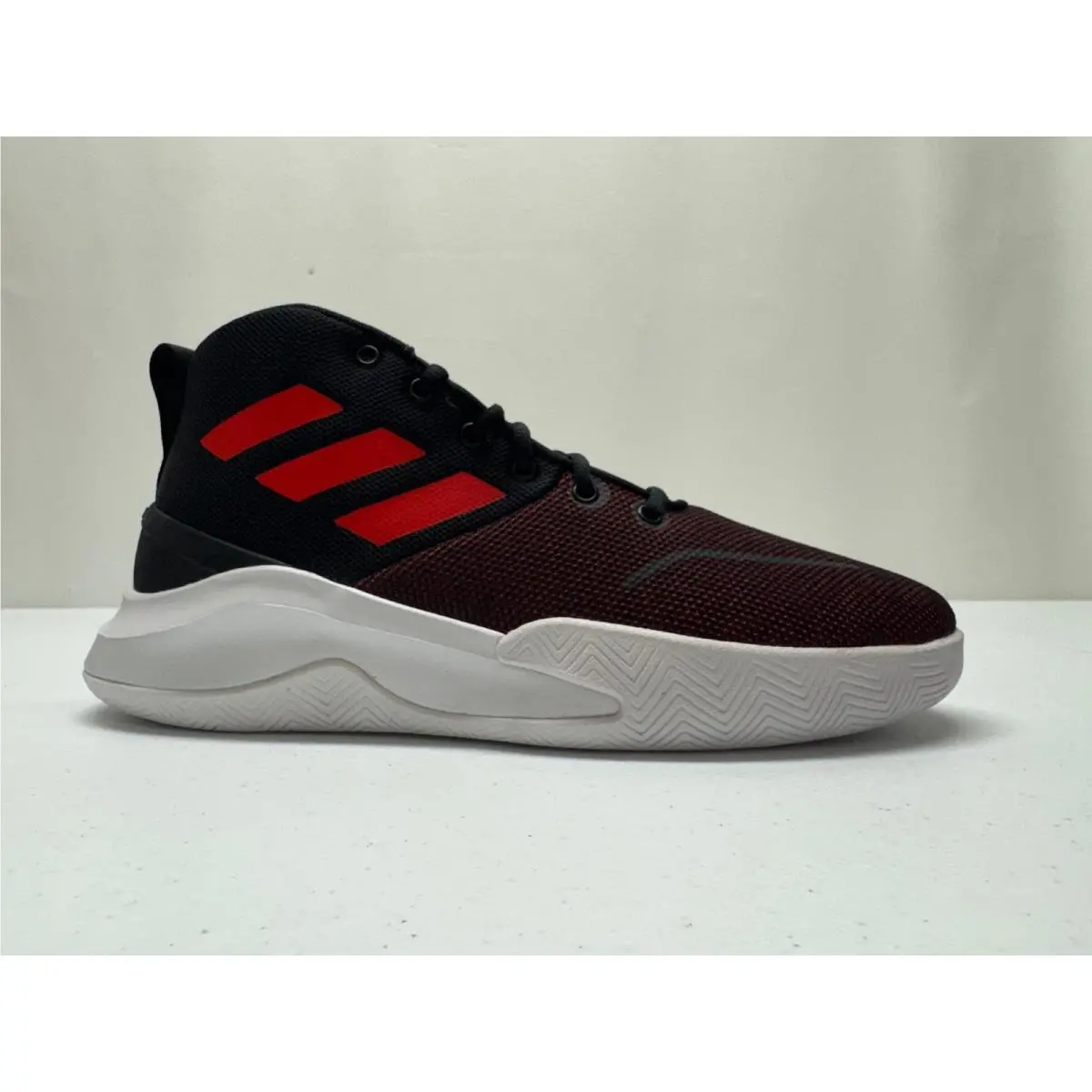Basketball Mens 9.5 Burgundy Ownthegame Mid Top Athletic Sneakers by Adidas