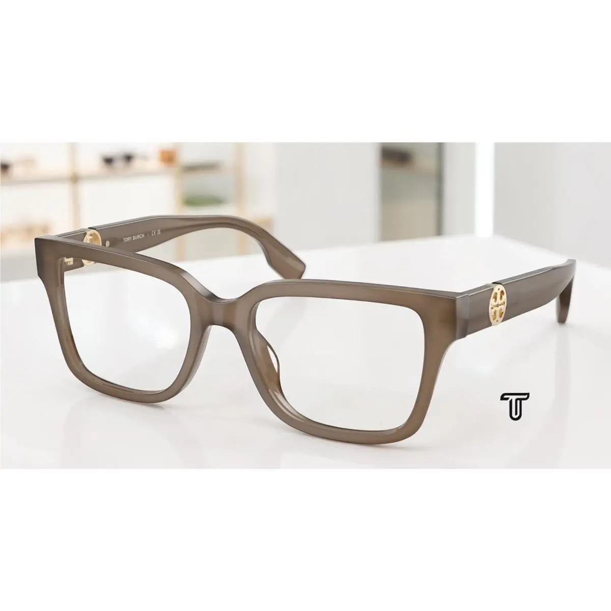TY2168U 2077 Milky Brown Demo Lens 53 mm Women`s Eyeglasses by Tory Burch