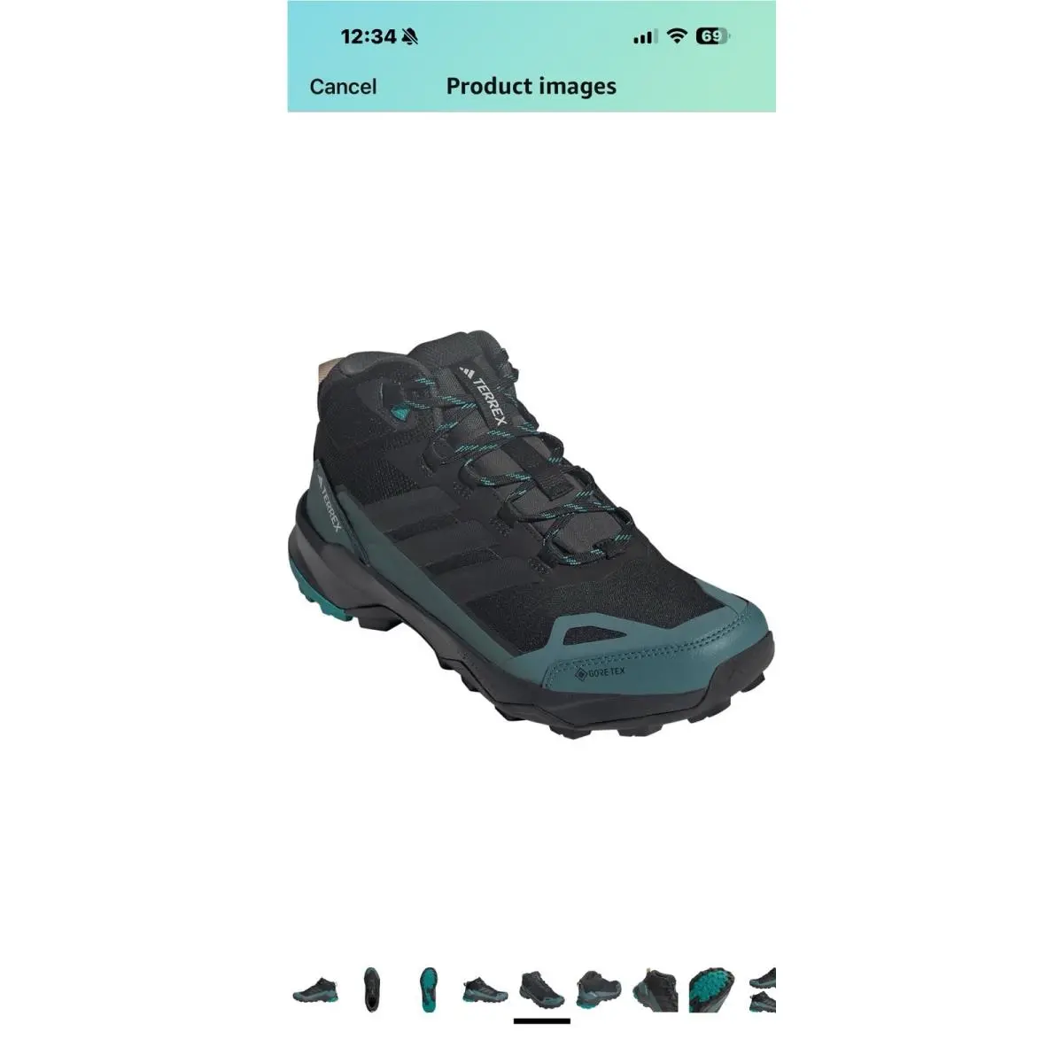 Adidas shoes - adidas TERREX Skychaser - TERREX Skychaser - Black/Carbon/Pure Teal 3