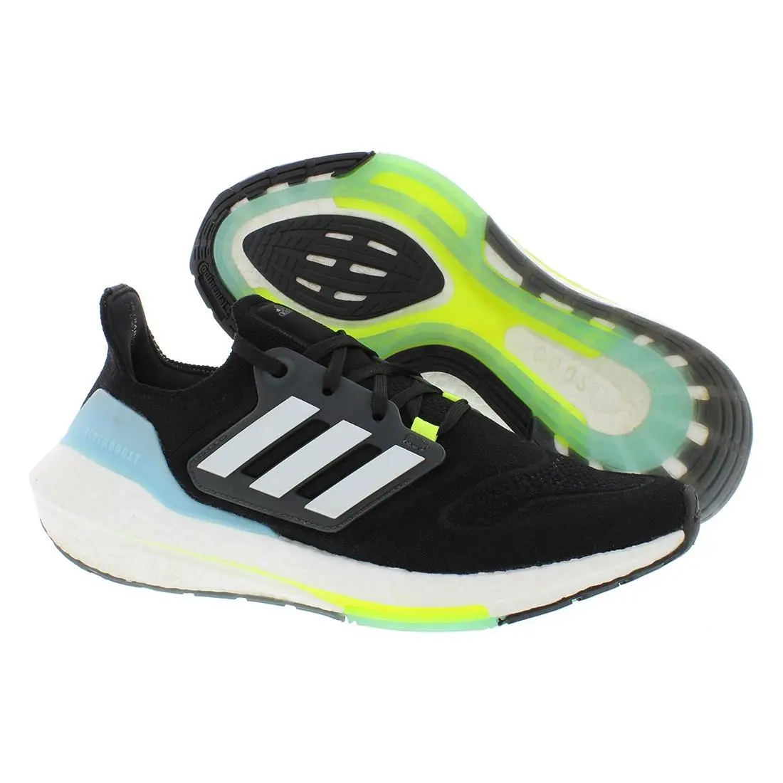 Adidas Ultraboost 22 Womens Shoes Size 6 Color: Core Black/cloud White/yellow