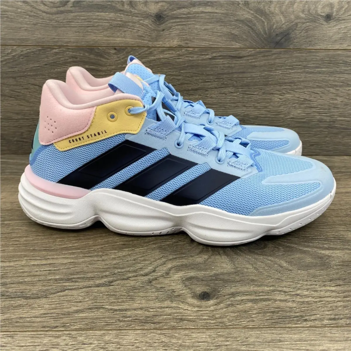 Courtstabil W Indoor Sneakers Womens 11 Blue Pink JQ1183 Pastel Sport by Adidas