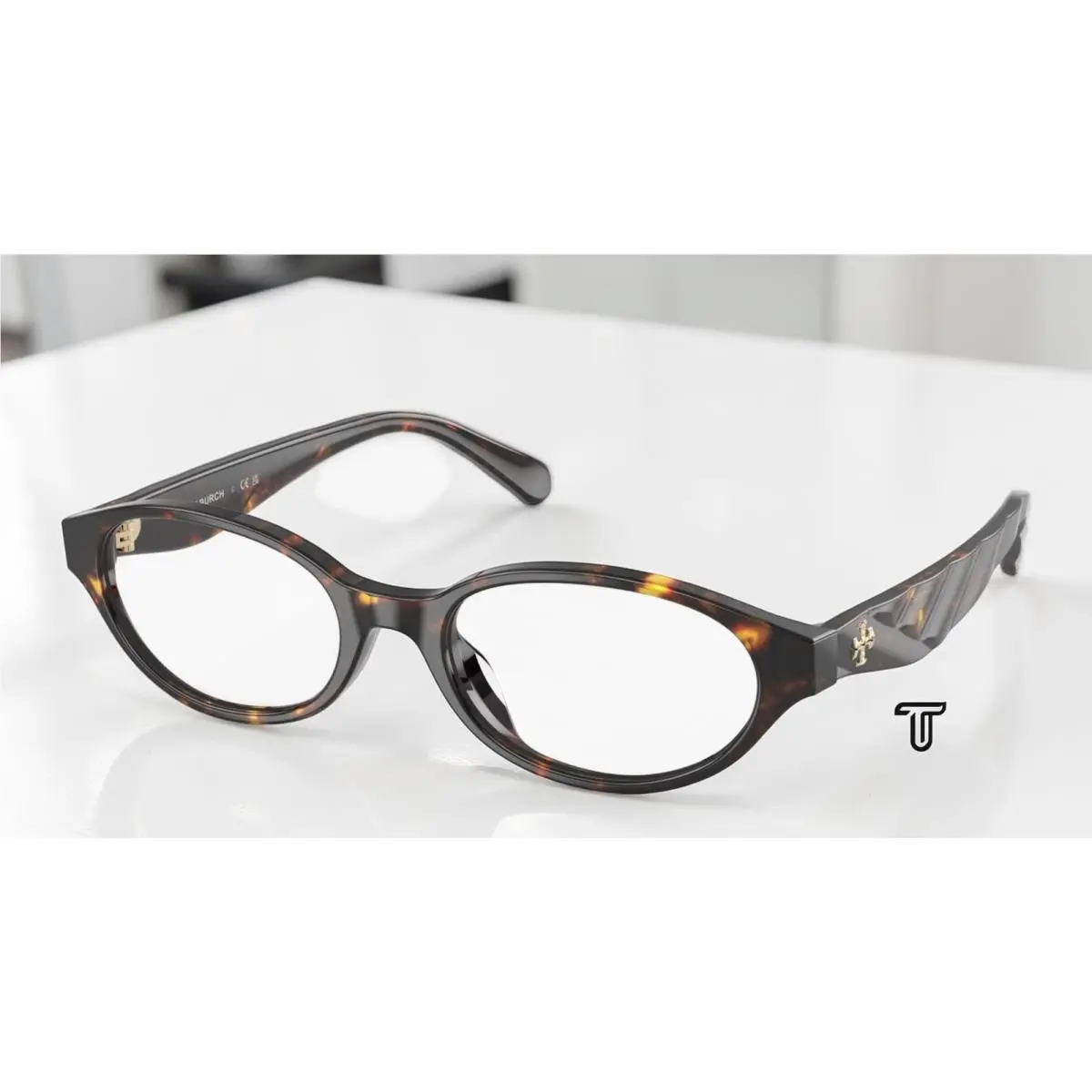 TY2171U 1981 Brown Tortoise Demo Lens 52 mm Women`s Eyeglasses by Tory Burch
