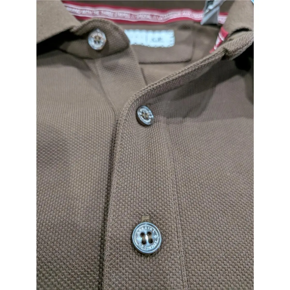 Adidas clothing - adidas x CP Company SPZL Polo shirt - JE8671 - Brown (UPC: 197613968862) 3