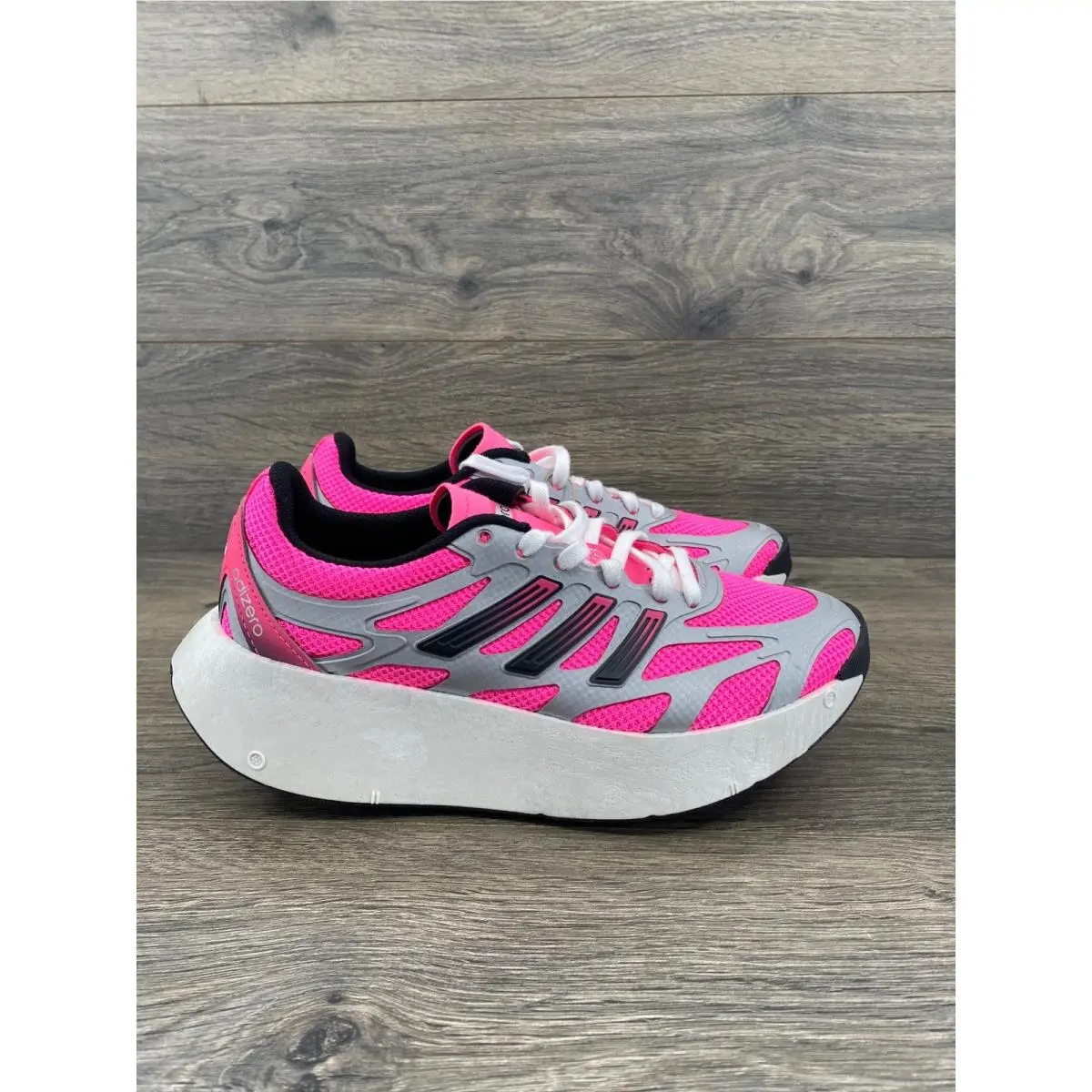 Adizero Aruku W Women Size 5 Pink Silver Black JP5568 Chunky Sneakers by Adidas