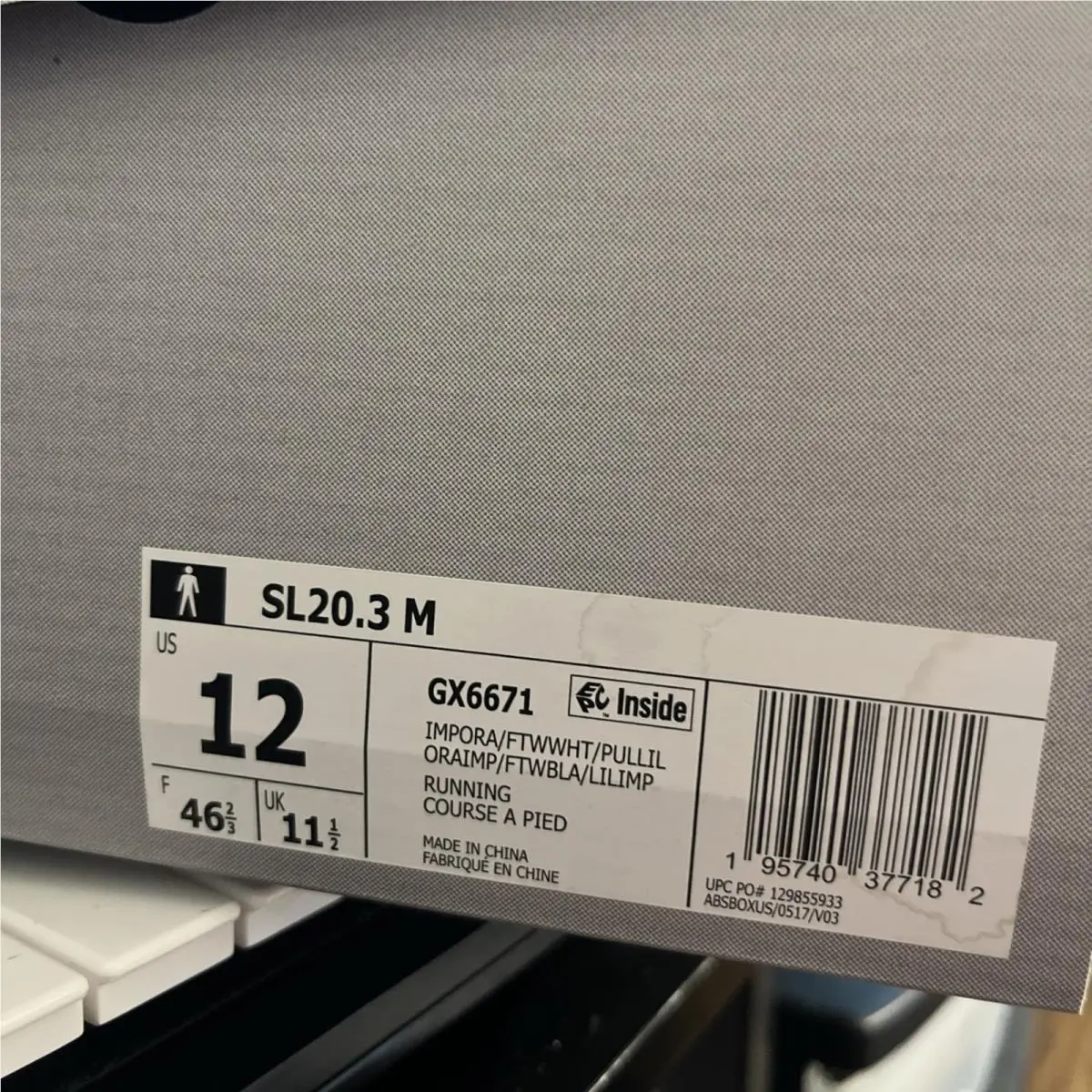 Adidas shoes - adidas SL 20 - GX6671 - Impact Orange / Cloud White (UPC: 0195740377182) 14