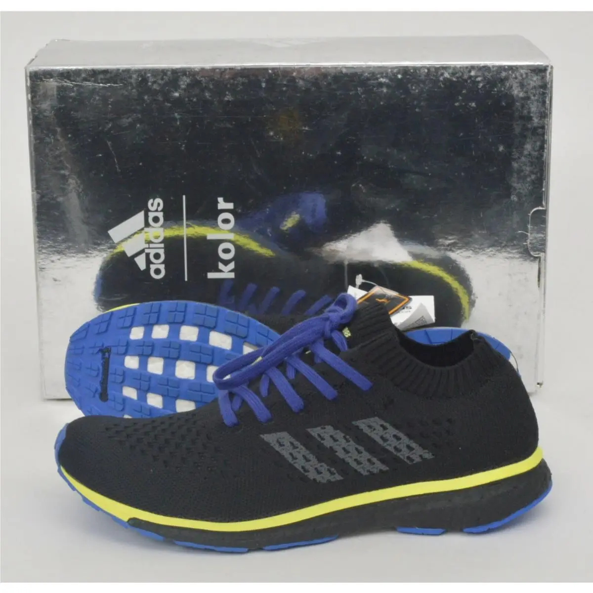 Adizero Kolor Collab Prime Boost Black Lightweight Knit Sneakers 6.5 by Adidas