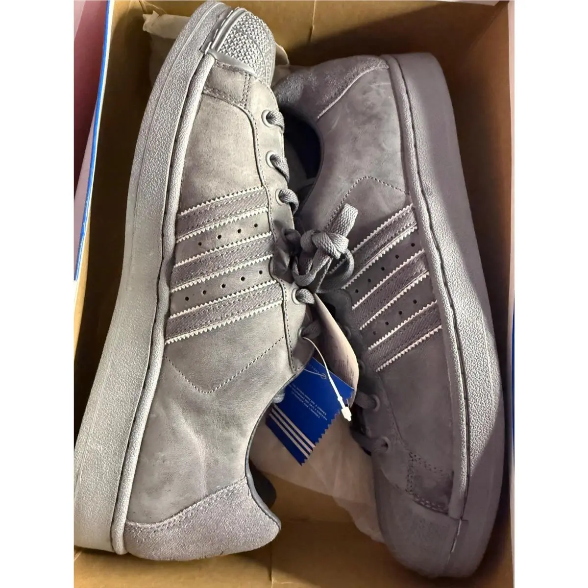Adidas shoes - adidas Superstar 80S - Superstar - 552999 - Gray (UPC: 098093498118) 7