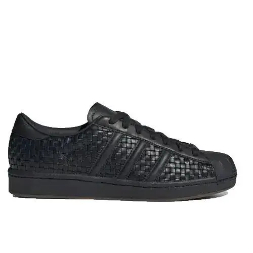 Adidas Women`s Superstar Vintage Woven Sneaker Shoes Core Black/black US 5.5
