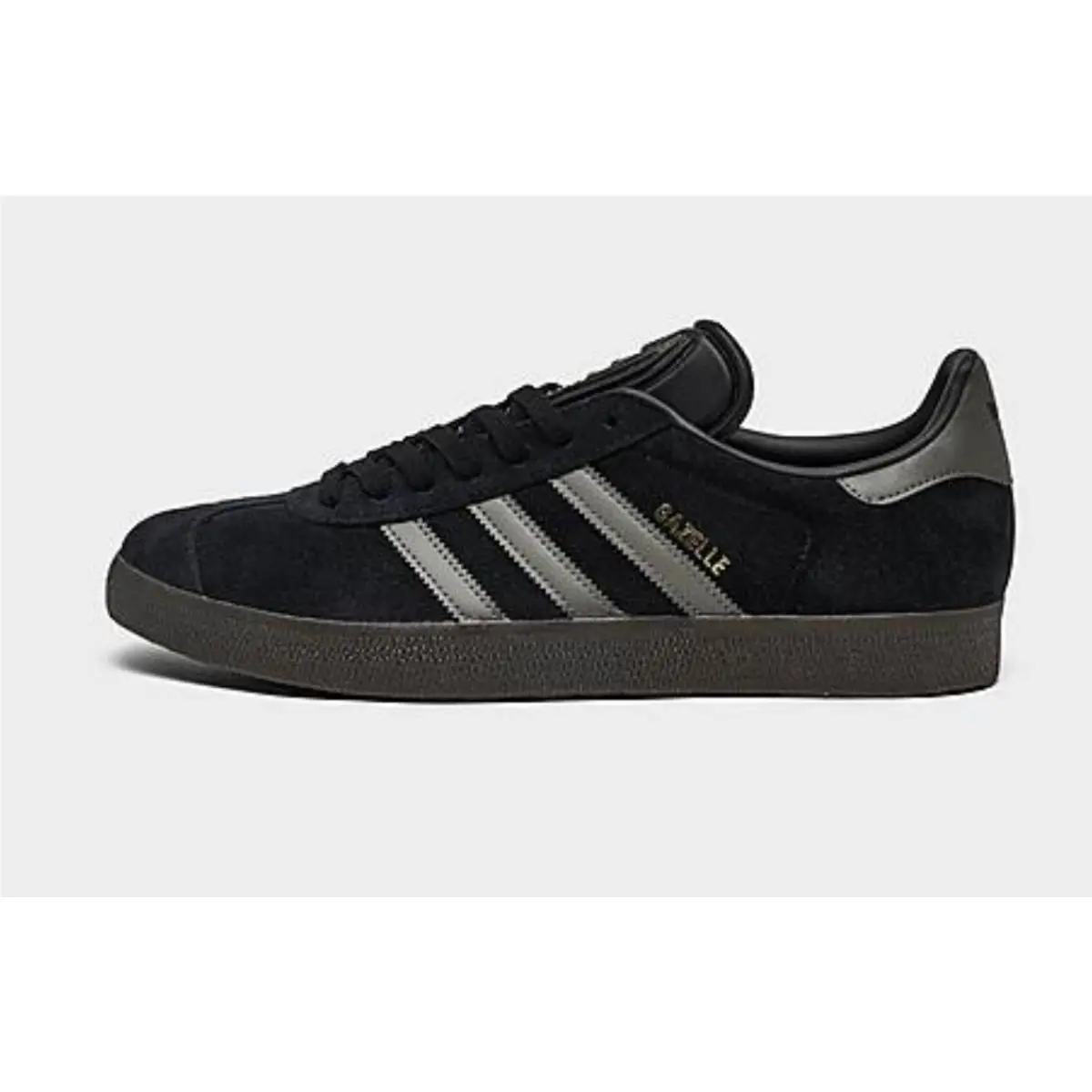 Adidas Gazelle Black / Gold Shoes - Size 11.5