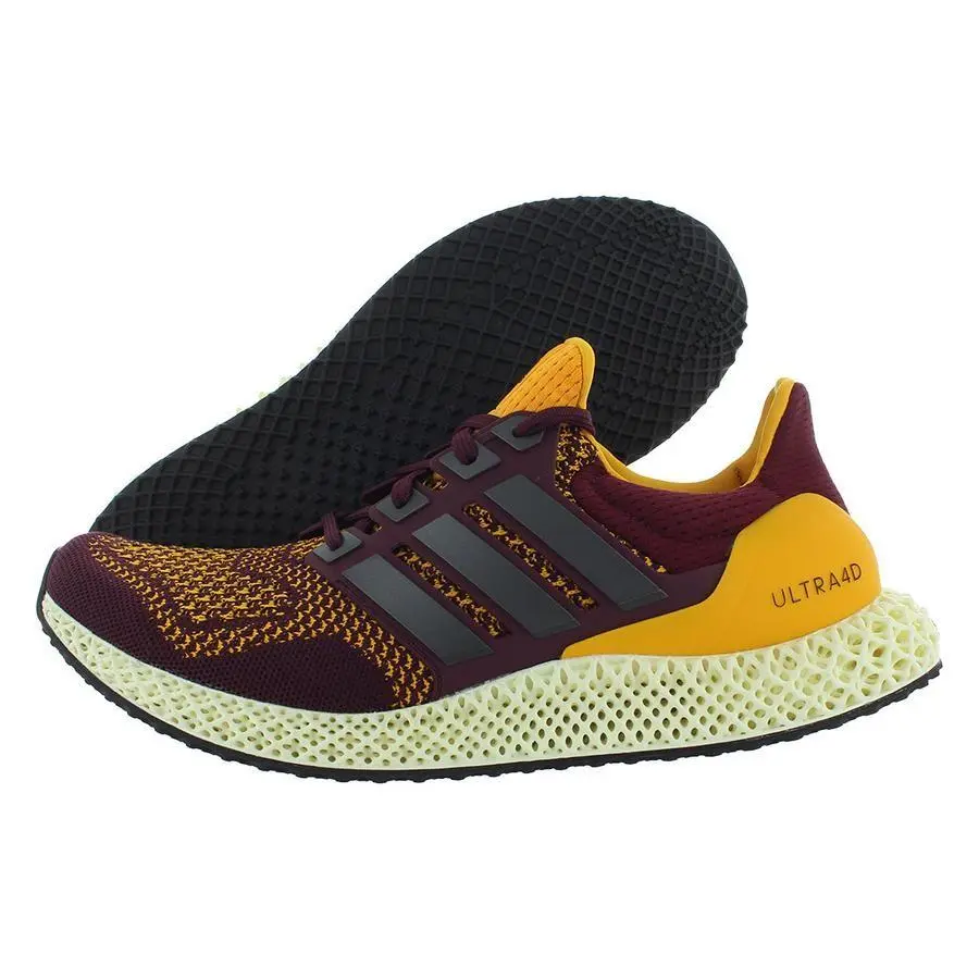 Adidas shoes - Maroon/Core Black/Semi Solar Gold, Main: Red (UPC: 191985172773) 3