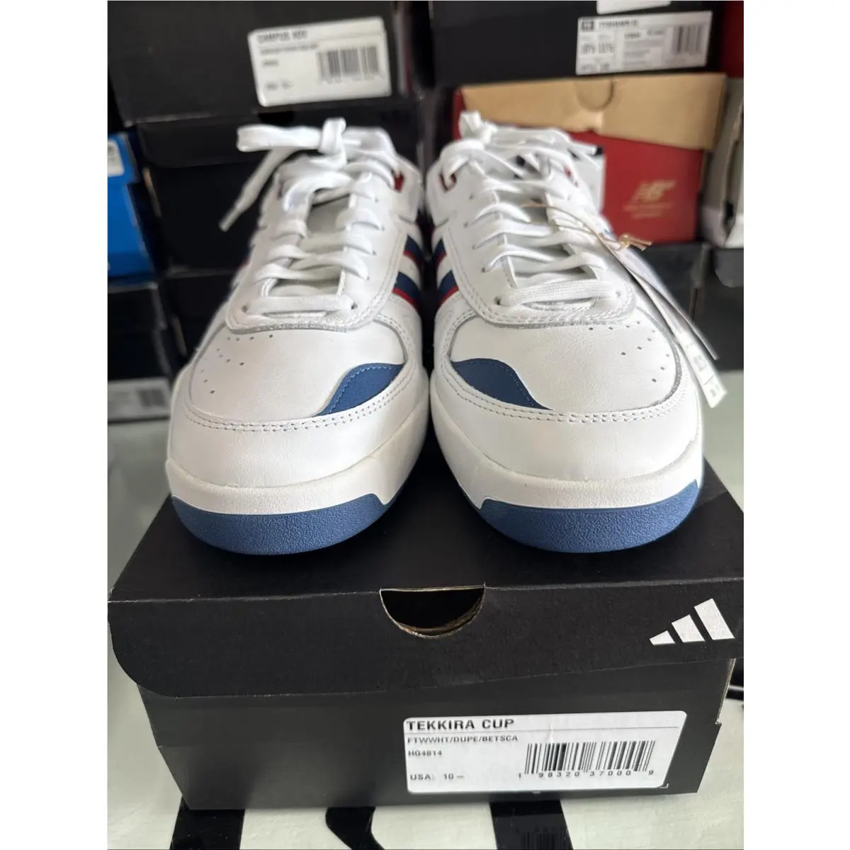 Tekkira Cup Men’s Low Top Suede Lace-up Cloud White HQ4814 2025 Size 10.5 by Adidas