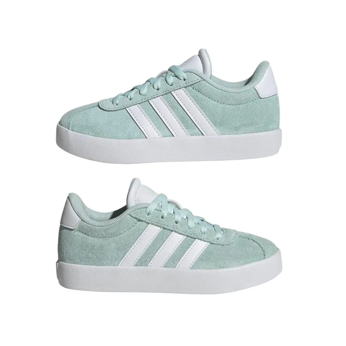Adidas VL Court 3.0 K Kids Sneakers Mint Green White IH2406 Size 12K