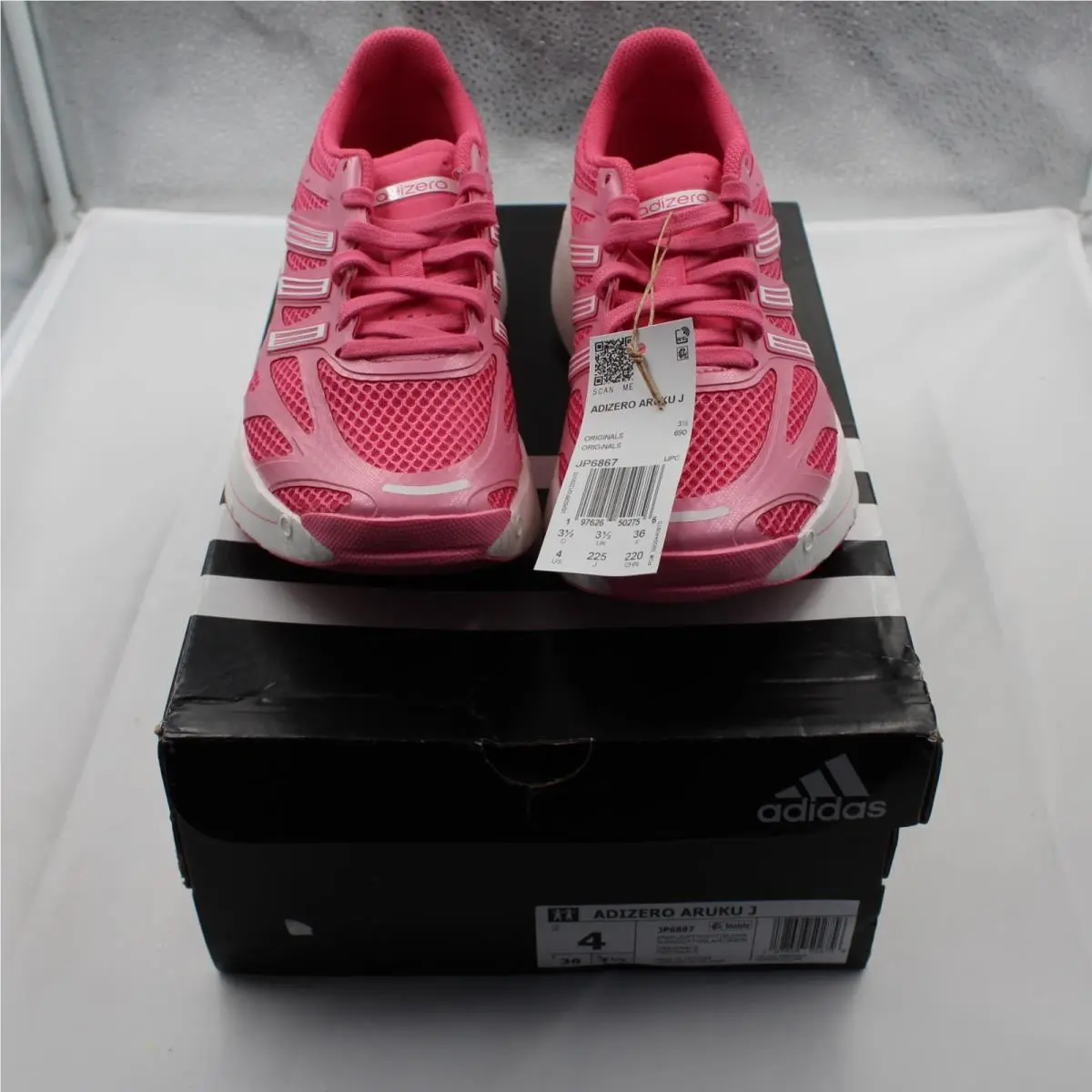 Adidas Adizero Aruku J Bliss Pink White Youth Size 4 Sneaker Unisex Kids JP6867