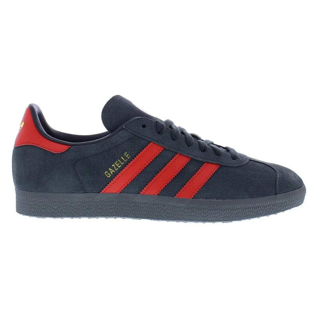 Gazelle Suede Mens Shoes Size 9.5 Color: Dark Grey/red/grey Four by Adidas