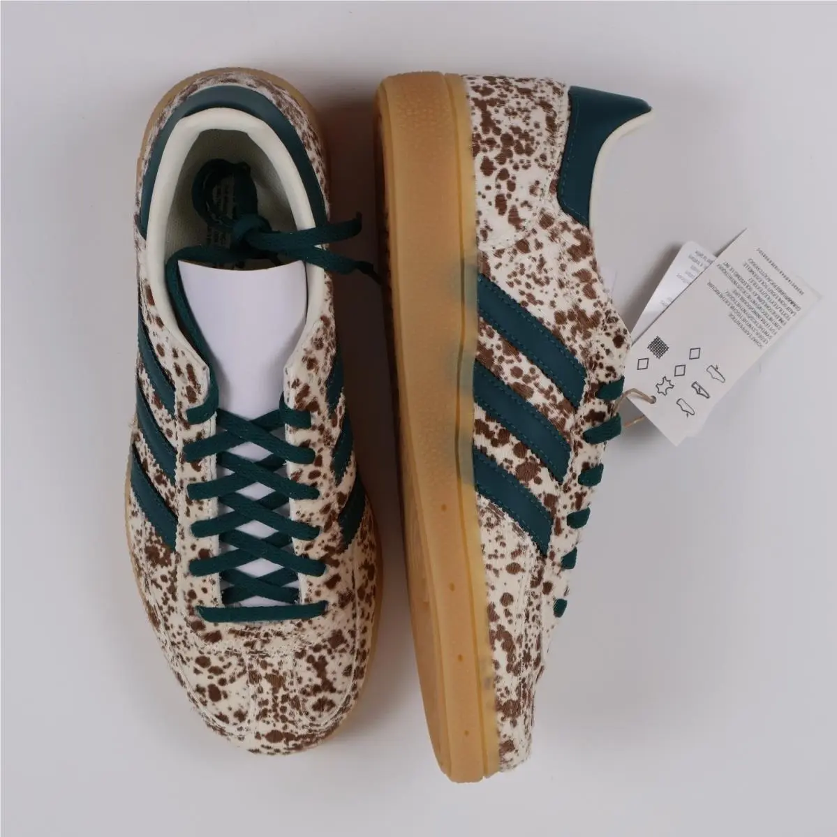 Sneakers Handball Spezial W Cow Print Green 6.5 Pony Hair by Adidas