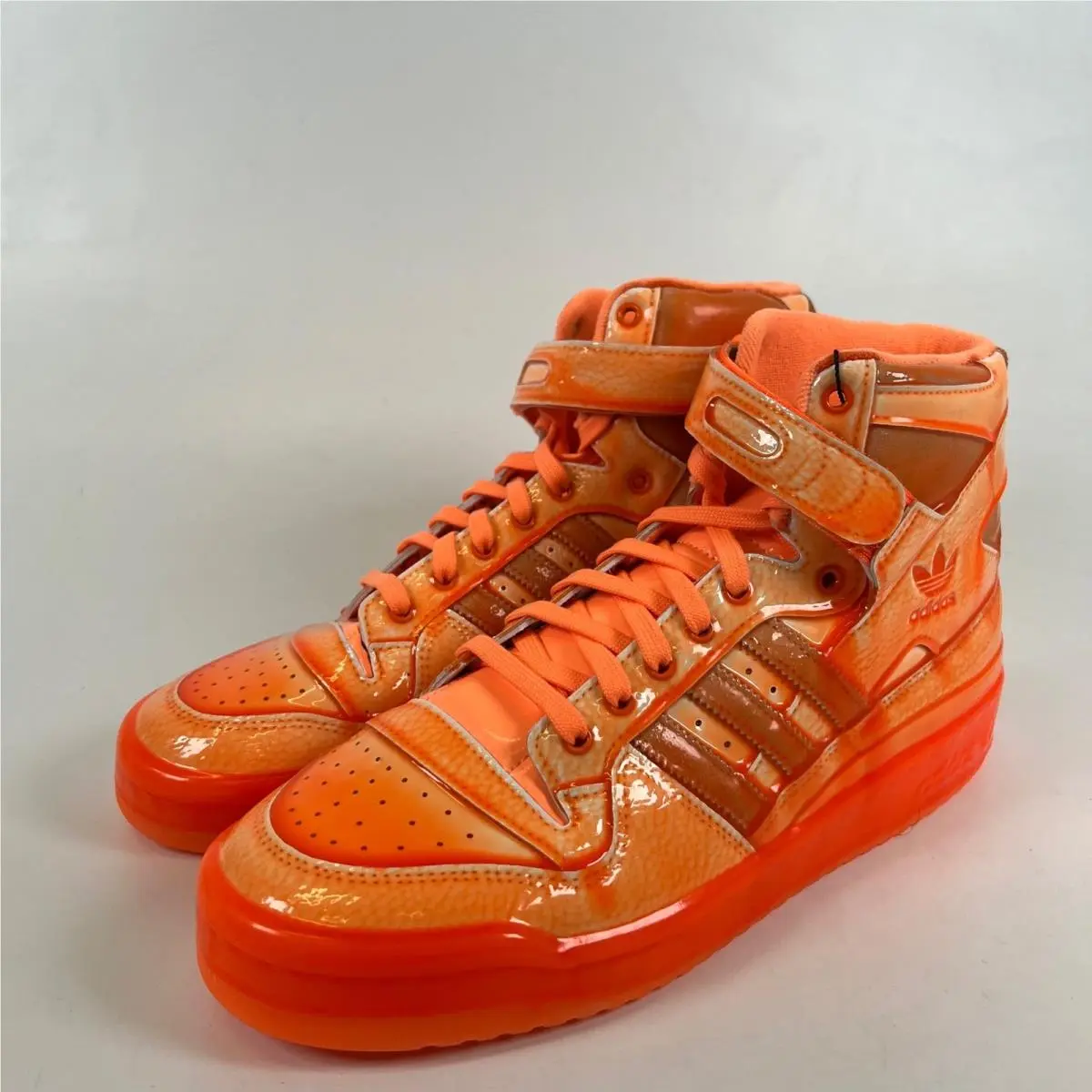 Forum Hi Jeremy Scott Dipped Orange Q46124 Mens Size 10.5 Sneakers by Adidas