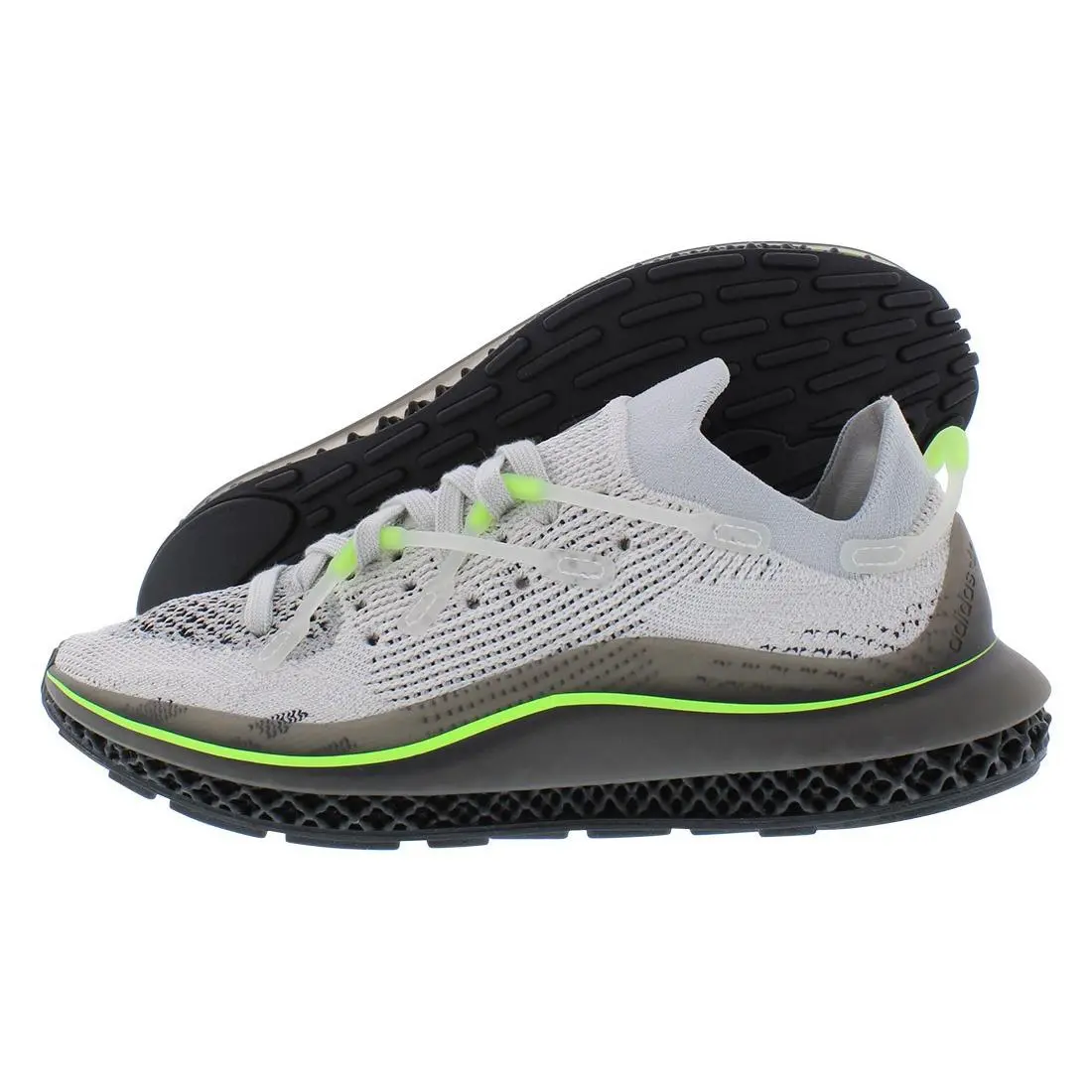 Adidas 4D Fusio Mens Shoes Size 5 Color: Grey/green